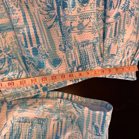 Lilly Pulitzer Blue and White Mini Skirt - Picture 9 of 14